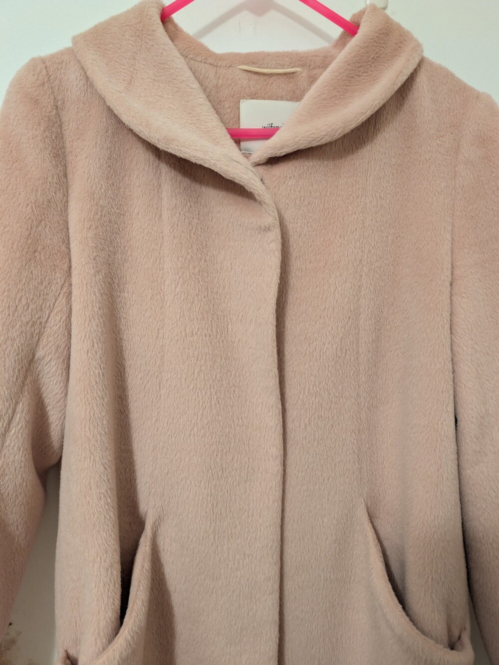 🔥New Wilfred Cocoon Alpaca/wool Coat in Petale color. Blush Pink.